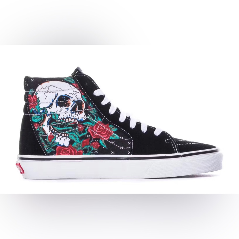 Vans Sk8-Hi Rose Skulls